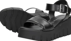 Tamaris Sandalen Plat Zwart Sale