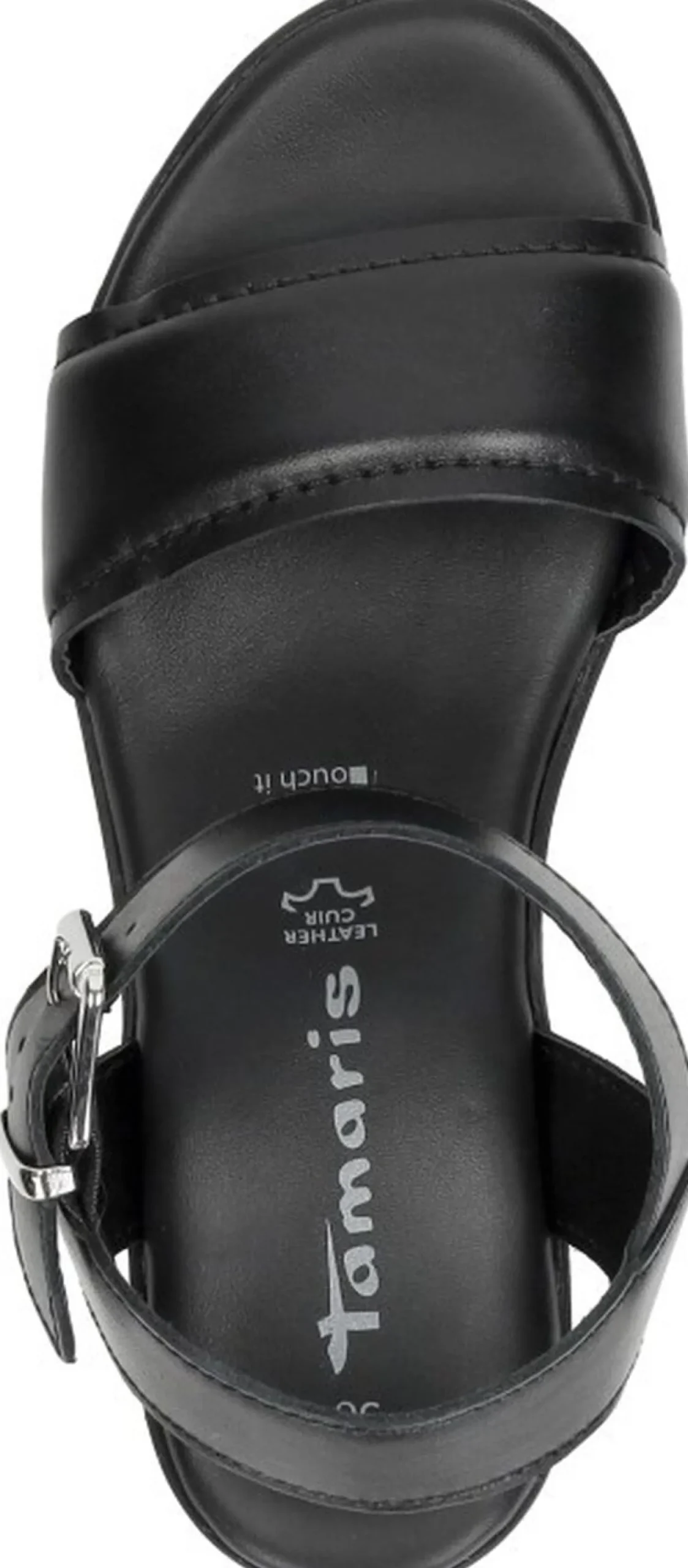 Tamaris Sandalen Plat Zwart Sale