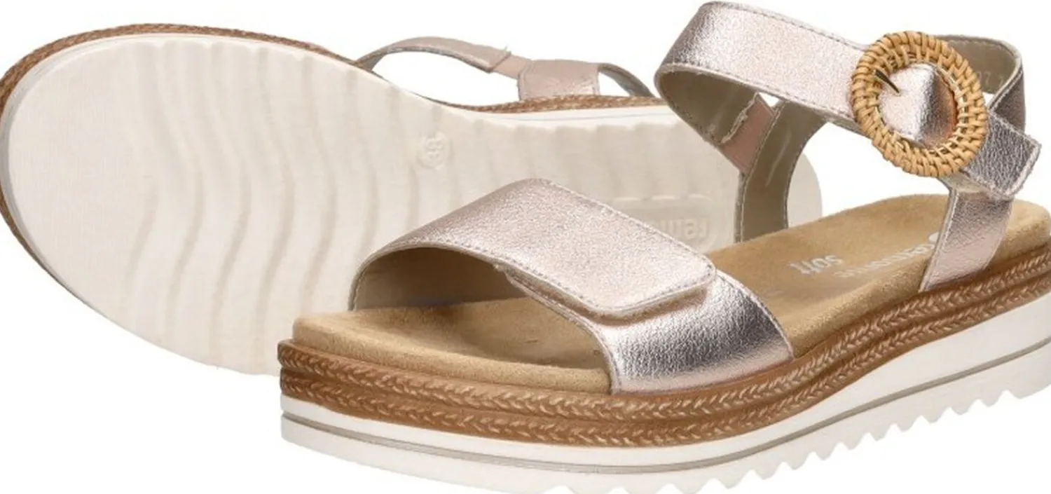 Remonte Sandalen Plat Rosé-goud Best