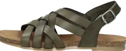 Cosmos Sandalen Plat Groen Clearance