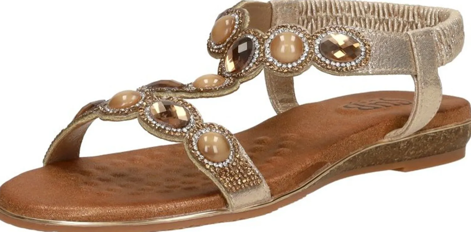 Sub55 Sandalen Plat Goudkleur Outlet