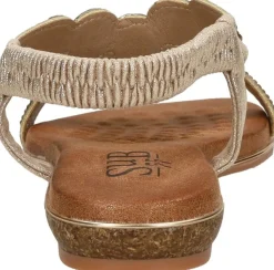 Sub55 Sandalen Plat Goudkleur Outlet