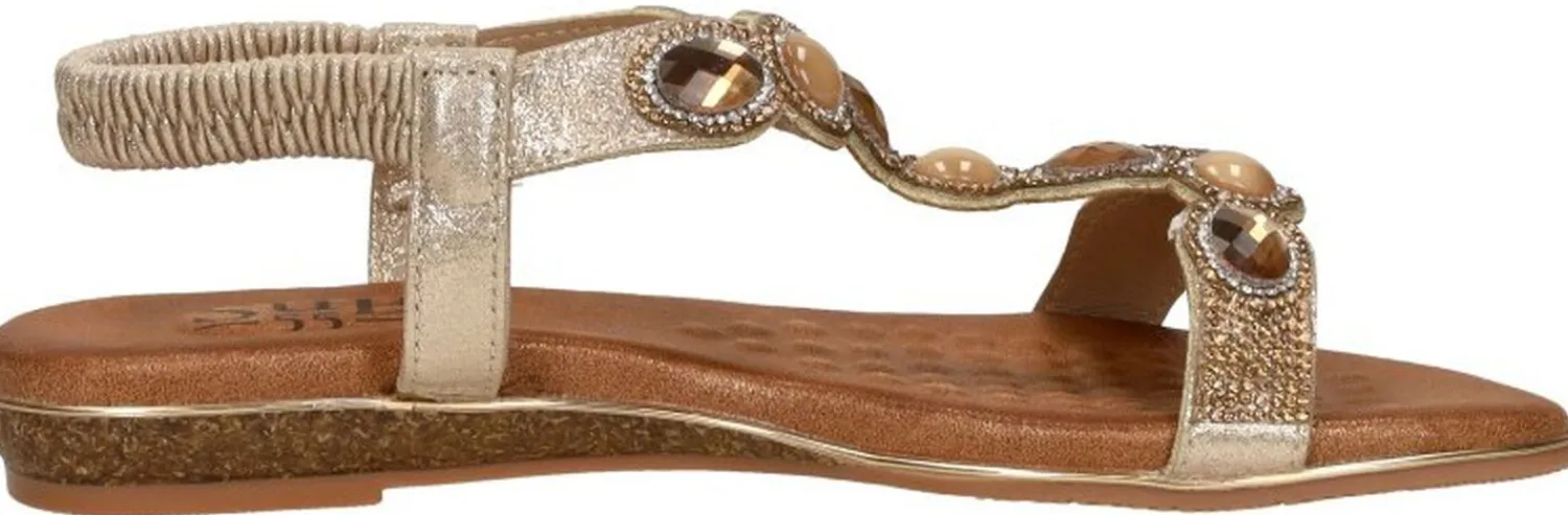 Sub55 Sandalen Plat Goudkleur Outlet