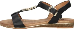 Sub55 Sandalen Plat Zwart Discount