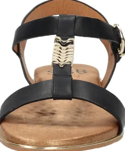 Sub55 Sandalen Plat Zwart Discount