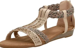 Sub55 Sandalen Plat Beige New