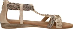 Sub55 Sandalen Plat Beige New