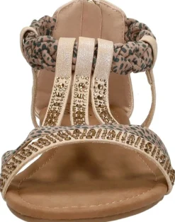 Sub55 Sandalen Plat Beige New