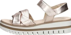 Gabor Sandalen Plat Goudkleur Discount
