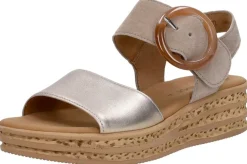 Gabor Sandalen Plat Beige Outlet