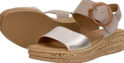 Gabor Sandalen Plat Beige Outlet