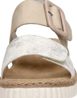 Rieker Sandalen Plat Beige Outlet