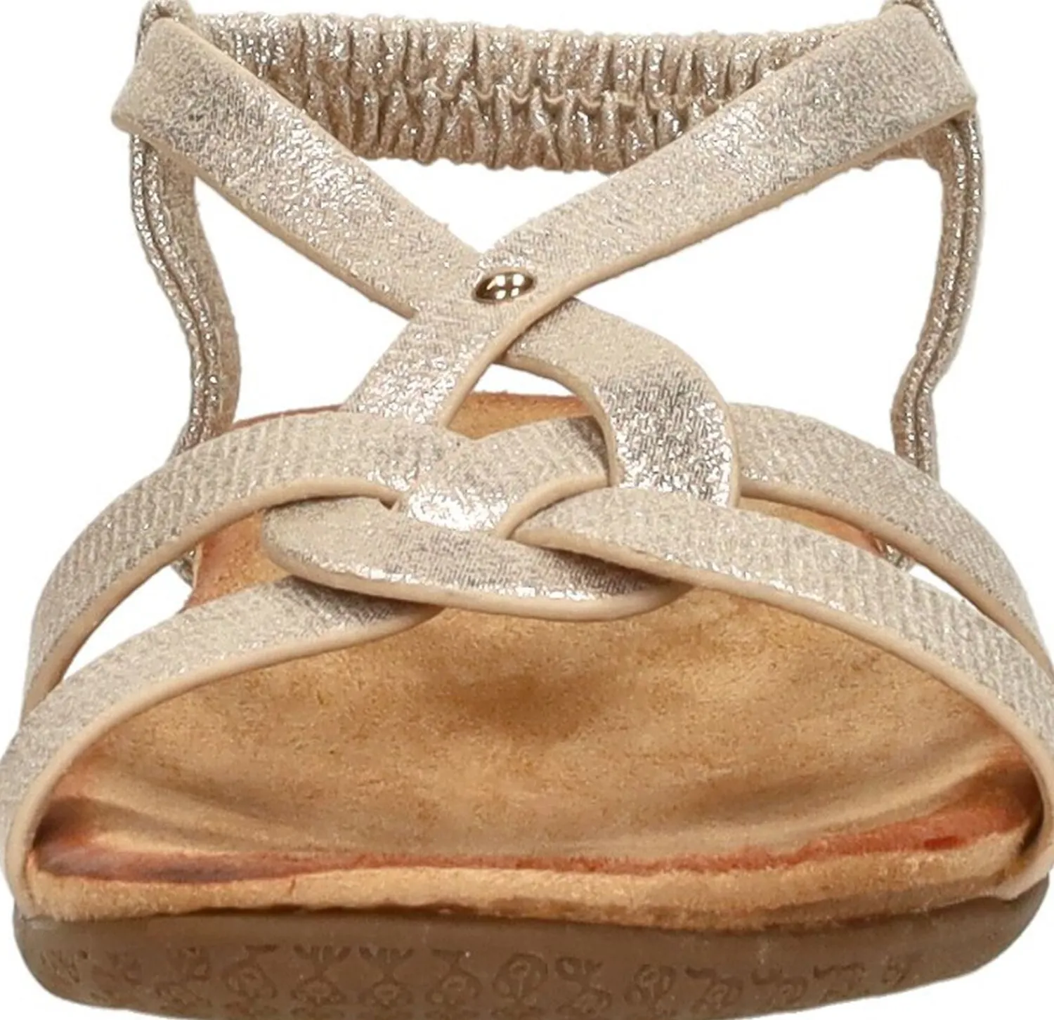 Sub55 Sandalen Plat Goudkleur New