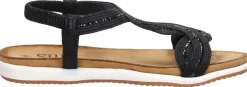 Sub55 Sandalen Plat Zwart Online