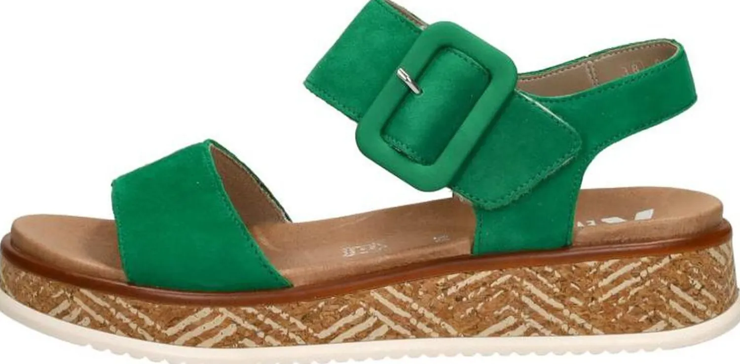 Rieker Sandalen Plat Groen Hot