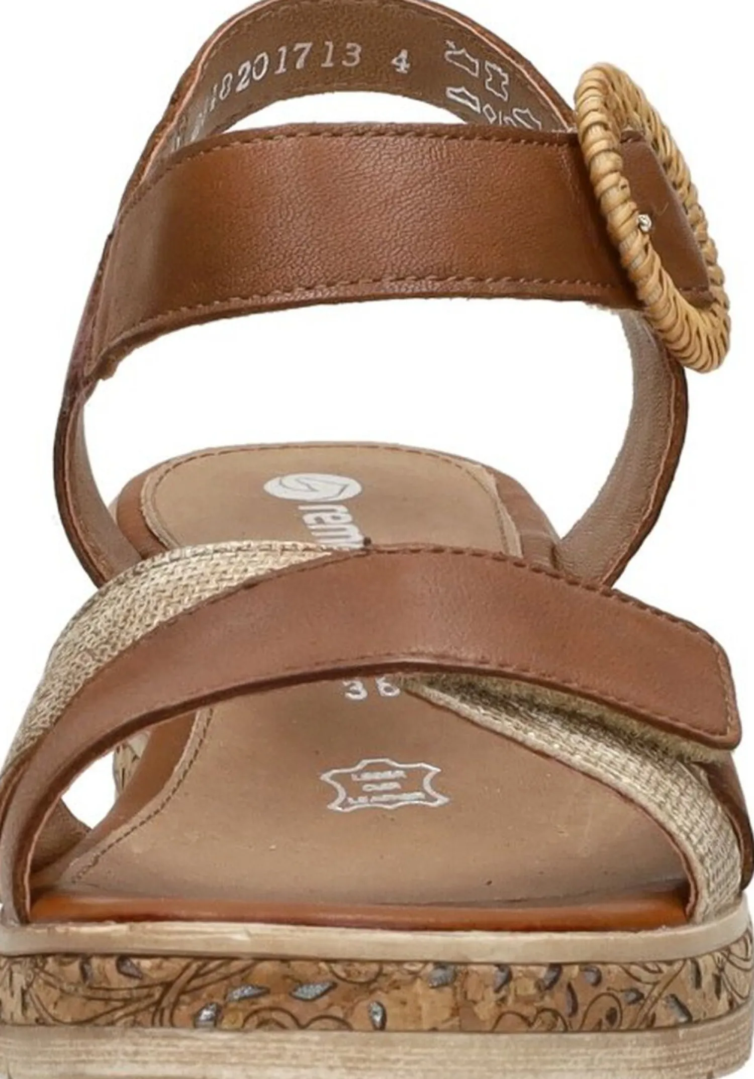 Remonte Sandalen Plat Cognac New