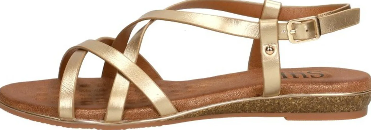 Sub55 Sandalen Plat Goudkleur Hot
