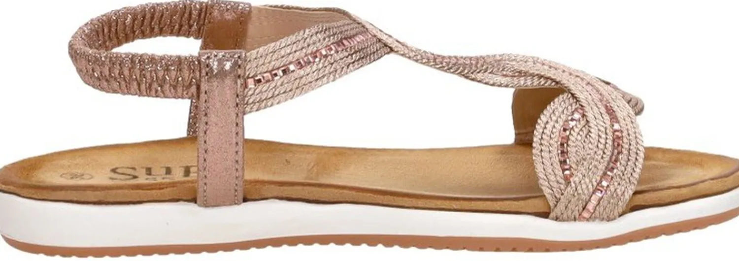 Sub55 Sandalen Plat Champagne Clearance