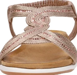 Sub55 Sandalen Plat Champagne Clearance