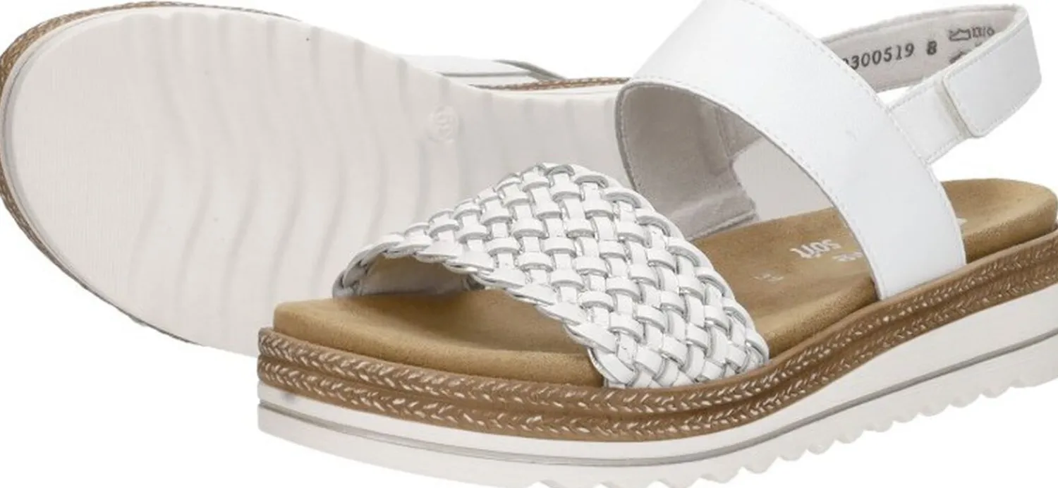 Remonte Sandalen Plat Wit Best