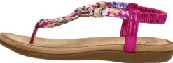 Sub55 Sandalen Plat Fuchsia New