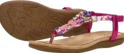 Sub55 Sandalen Plat Fuchsia New