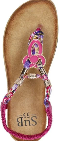 Sub55 Sandalen Plat Fuchsia New
