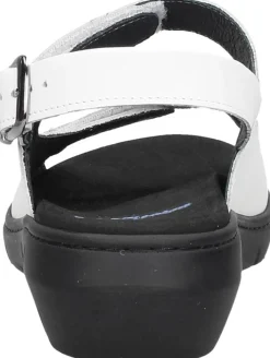 Wolky Sandalen Plat Wit Outlet
