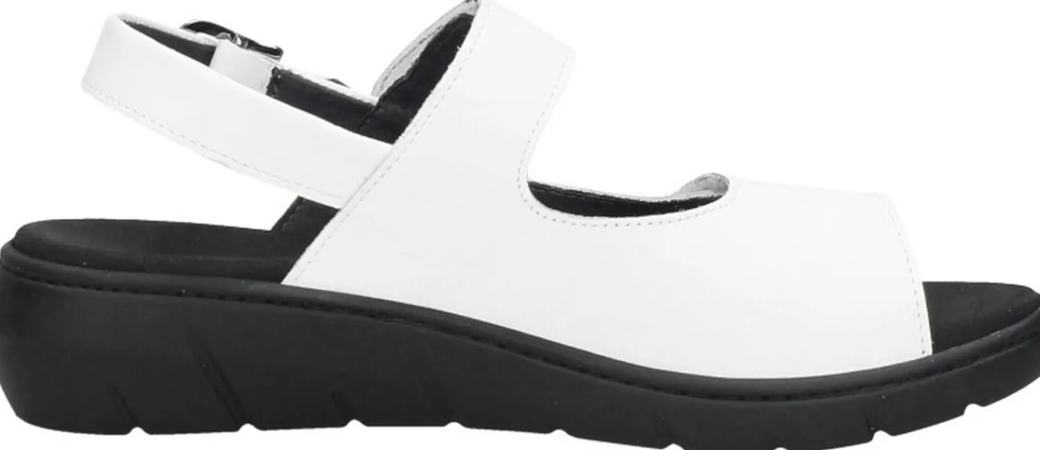 Wolky Sandalen Plat Wit Outlet