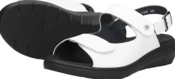 Wolky Sandalen Plat Wit Outlet