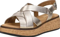 Gabor Sandalen Plat Goudkleur Hot