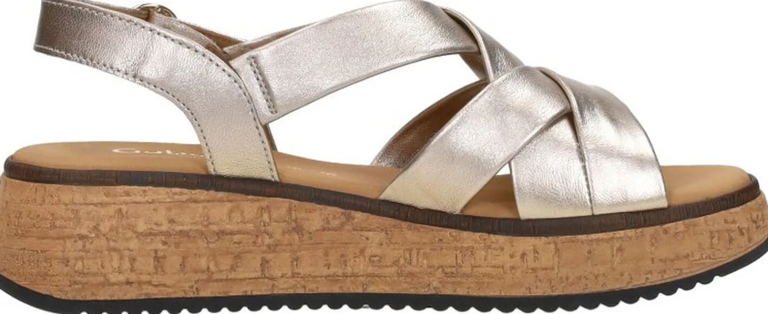 Gabor Sandalen Plat Goudkleur Hot