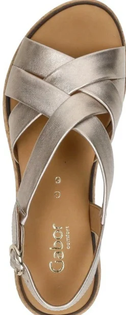 Gabor Sandalen Plat Goudkleur Hot