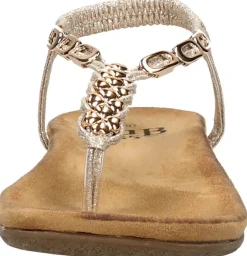 Sub55 Sandalen Plat Goudkleur New