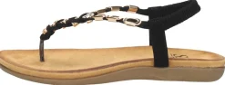 Sub55 Sandalen Plat Zwart New
