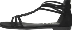Tamaris Sandalen Plat Zwart Online