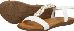 Sub55 Sandalen Plat Wit Best