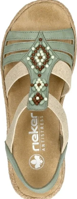 Rieker Sandalen Plat Mint Hot