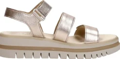 Gabor Sandalen Plat Goudkleur Discount