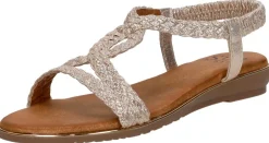 Sub55 Sandalen Plat Goudkleur Clearance