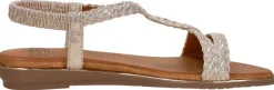 Sub55 Sandalen Plat Goudkleur Clearance