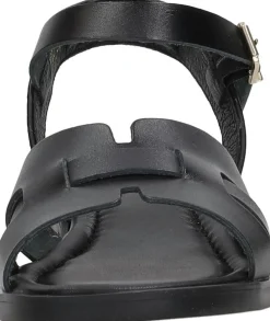 Red Rag Sandalen Plat Zwart Fashion