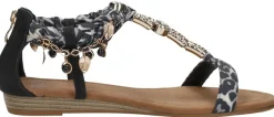 Sub55 Sandalen Plat Zwart Clearance