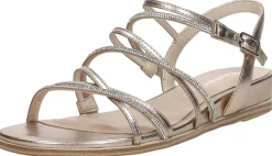 Tamaris Sandalen Plat Goudkleur Clearance