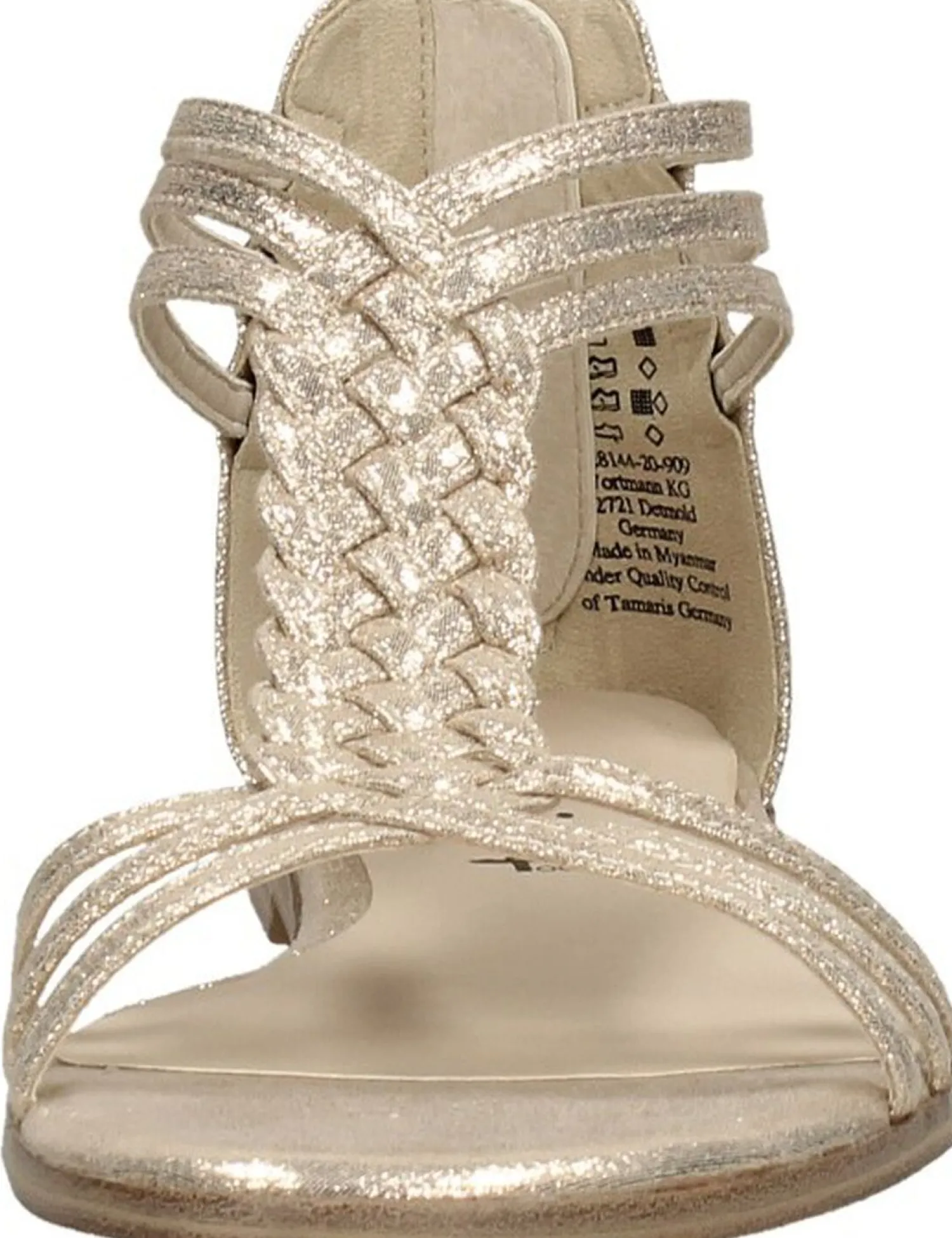 Tamaris Sandalen Plat Goudkleur Outlet