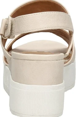 Mustang Sandalen Plat Gebroken wit Fashion