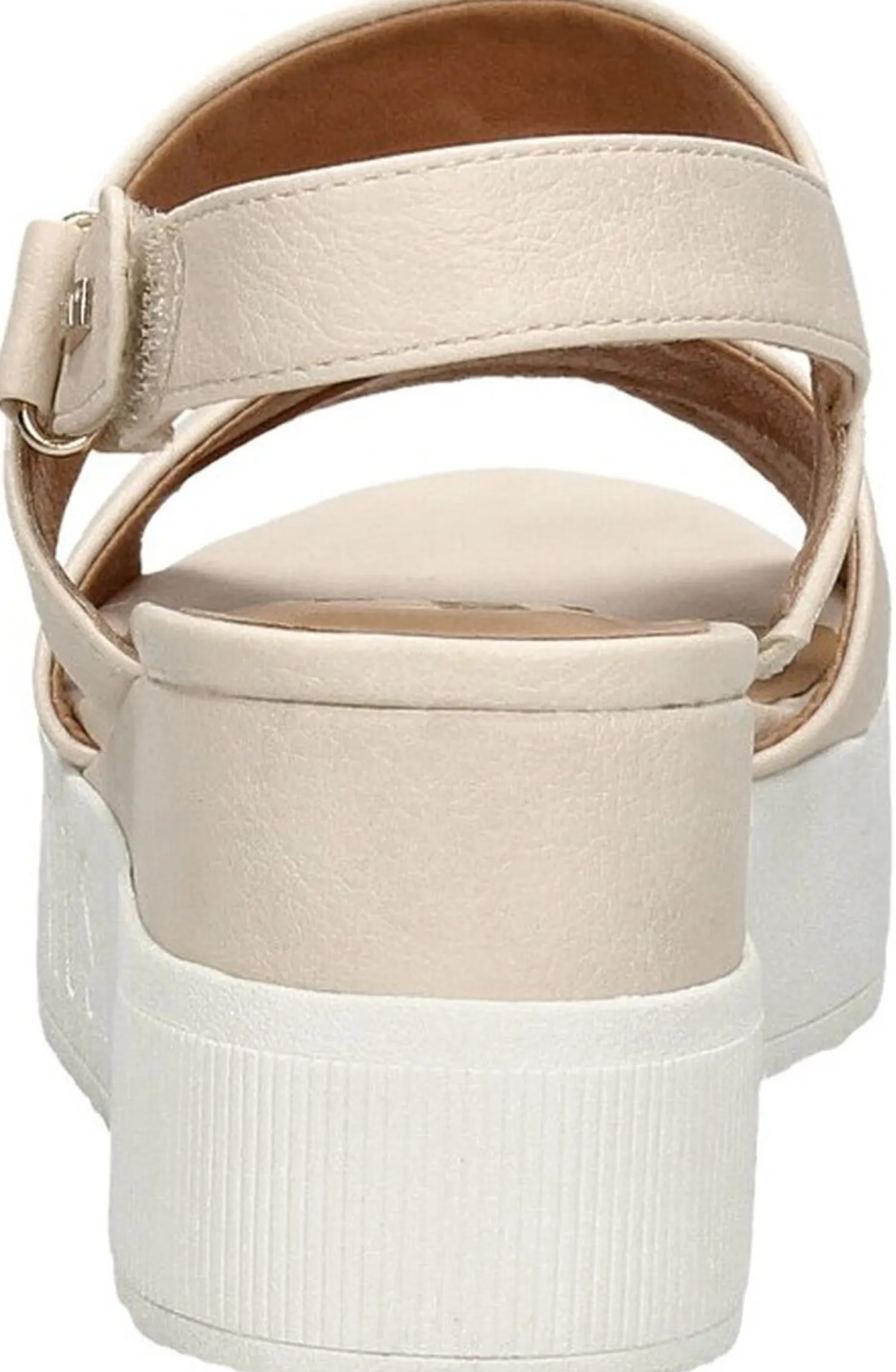 Mustang Sandalen Plat Gebroken wit Fashion