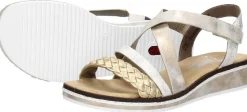 Rieker Sandalen Plat Goudkleur Fashion