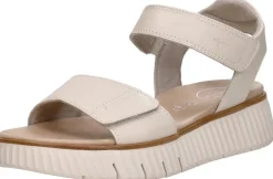 Tamaris Comfort Sandalen Plat Gebroken wit Clearance