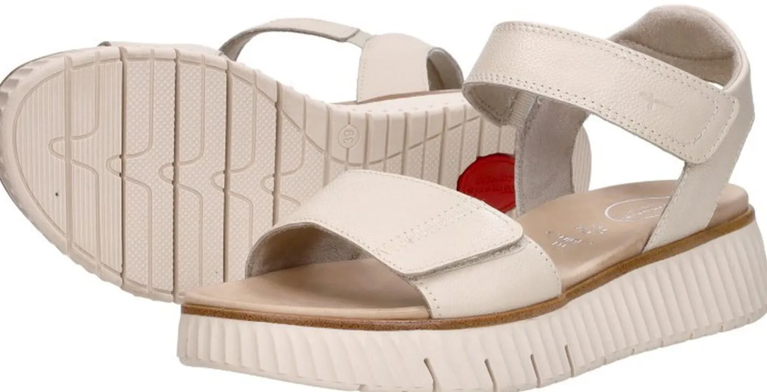 Tamaris Comfort Sandalen Plat Gebroken wit Clearance